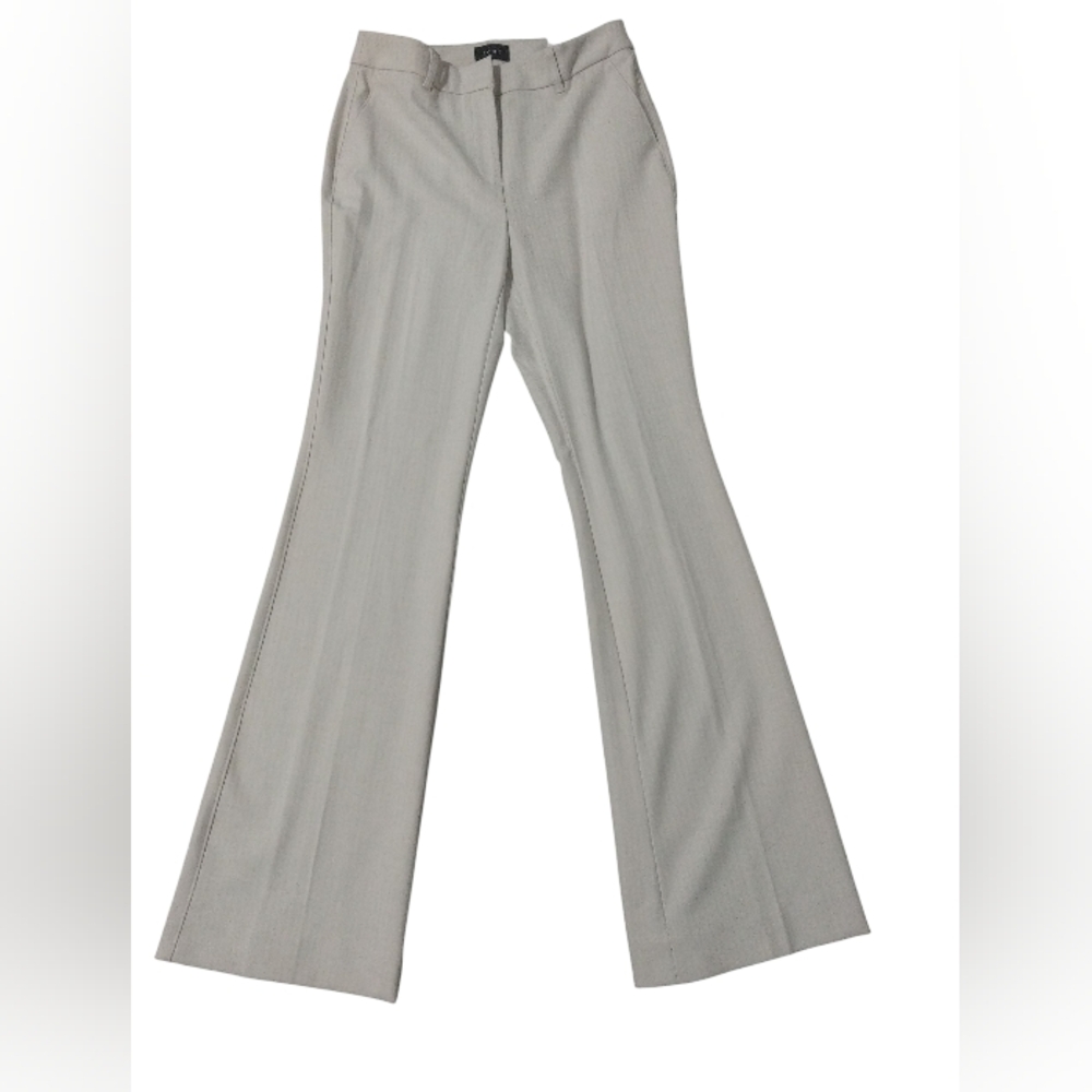 White House Black Market Gray Flare Pants